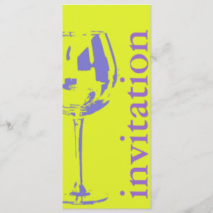 Invitación copa de vino moderna - ducha nupcial winetasting