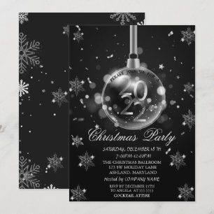 Invitación Copia de Copos de Nieve, Baile de Navidad 2022
