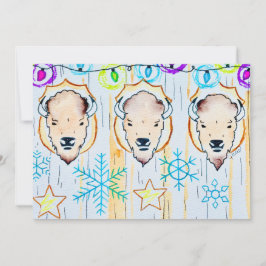 Invitación Copo de nieve de Navidad de Búfalo