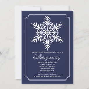 Invitación Copo de nieve de vacaciones