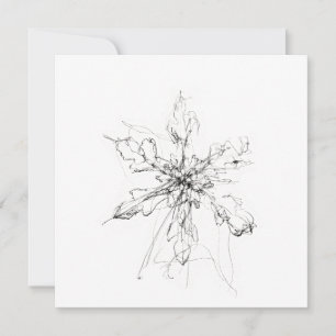 Invitación Copo de Nieve Único Delicado