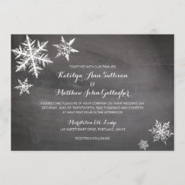 Invitación Copos de nieve de helada de invierno | BODA