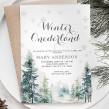 Copos de nieve Invierno Blanco Onederland Cumpleañ