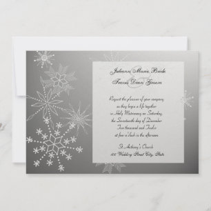 Invitación Copos de Nieve Joyas/ Boda