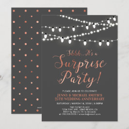 Invitación Copper & Gray | Sorpresa 40 Aniversario de Bodas