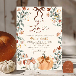 Invitación Coqueta de calabaza enamorada Flor silvestre de ot