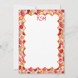 Invitación Coqueta de color de agua de frambuesa de verano