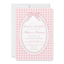 Coqueta de Gingham Rosa para Despedida de Soltera