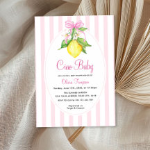 Coqueta Limón Rosa Ciao Baby Shower