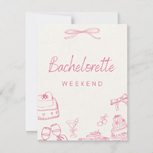 invitación coqueta para la fiesta de soltera