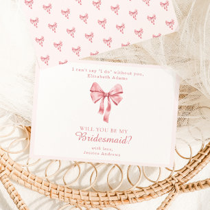 Invitación Coqueta rosa suave, ¿quieres?