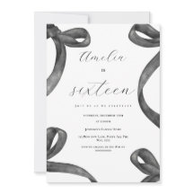 Coquette 16º Chica de cumpleaños Black Bow 18º 21º