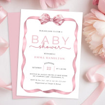 Coquette Baby Shower Gracias Pegatina - Elegant P