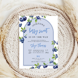 Invitación Coquette Berry Sweeberry Baby Shower