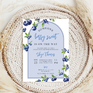 Invitación Coquette Berry Sweeberry Baby Shower