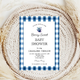 Invitación Coquette Berry Sweeberry Baby Shower