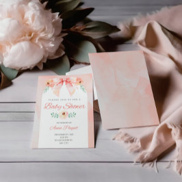 Invitación Coquette Bow Watercolor