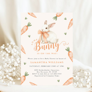 Invitación Coquette Bunny Gender Neutral Baby Shower