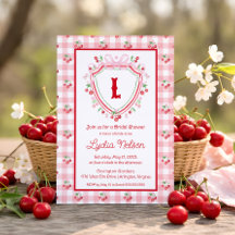 Coquette Cherry Monogam Bridal Shower