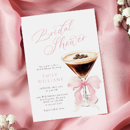 Invitación Coquette Coffee Bridal Shower 