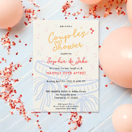 Invitación Coquette Felices para Siempre Ducha de Novia para 