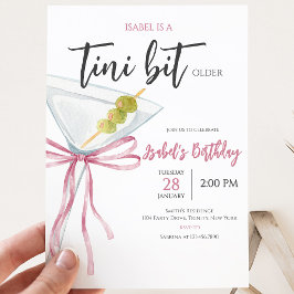 Invitación Coquette Martini Birthday