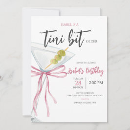 Invitación Coquette Martini Birthday