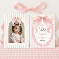 Coquette ONEmaravilloso Chica de Bow Rosado Primer