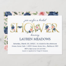 Coral Floral Bridal Shower