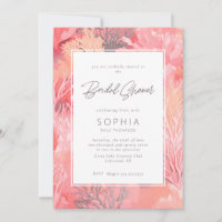 Coral Reef Vibrant Bridal Shower - rosa rubio