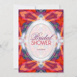 Invitación Coral Rosa Purpura Resplandor Angelical Despedida