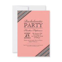 Coral Rosa y Rayas Purpurinas