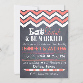 Invitación coralina del ensayo de Chevron