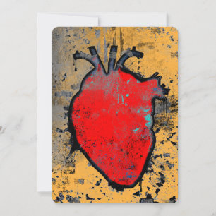 Invitación corazón anatómico