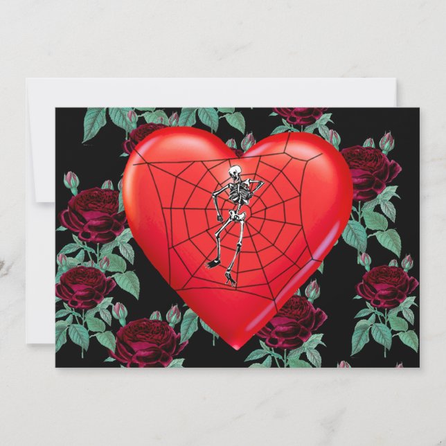 Invitación Corazón araña (Anverso)