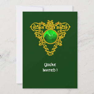 INVITACIÓN CORAZÓN CÉLTICO CON FIESTA DEL DÍA DE SAN PATRICIO