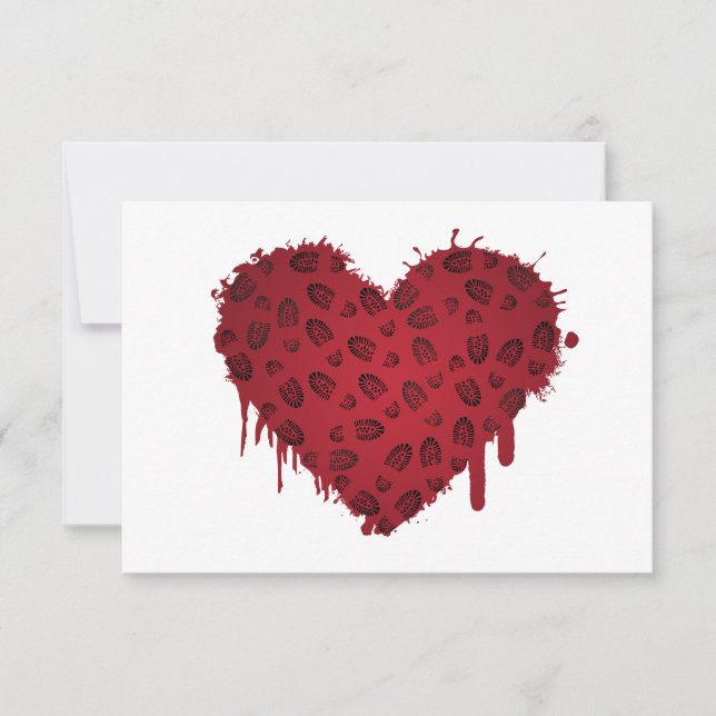 Invitación corazón de arranque (Anverso)
