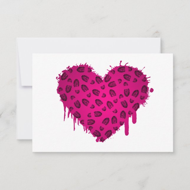 Invitación corazón de arranque (Anverso)