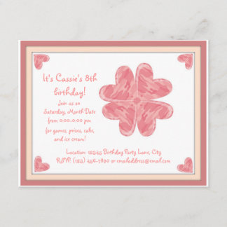 Invitación Corazón de Camo