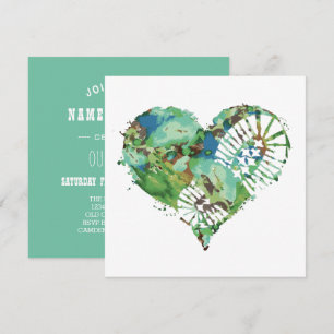 Invitación corazón de estómago de arranque