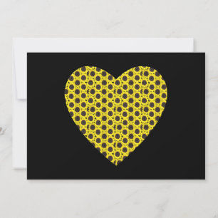 Invitación Corazón de girasol