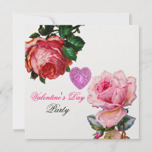 INVITACIÓN CORAZÓN DE LACE CUPIDA,ROSES DE ROSA ROSA DE ROSA