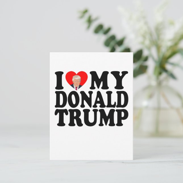 Invitación Corazón de mi Donald Trump 47° presidente (Anverso de pie)