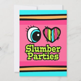 Invitación Corazón de ojos brillante me encantan los Fiestas