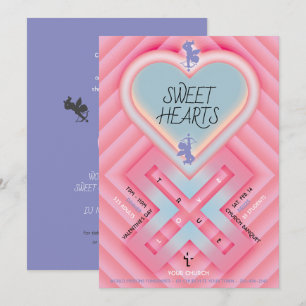 Invitación Corazón de Origami X Corazones dulces