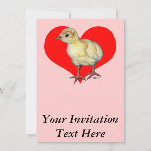 Invitación Corazón de pavo
