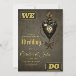 Invitación Corazón de vapor,