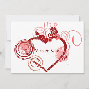 Invitación Corazón del Boda