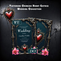 Corazón Gótico Victoriano Carmesí