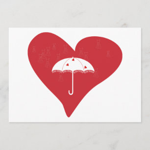 Invitación Corazón nupcial de la ducha